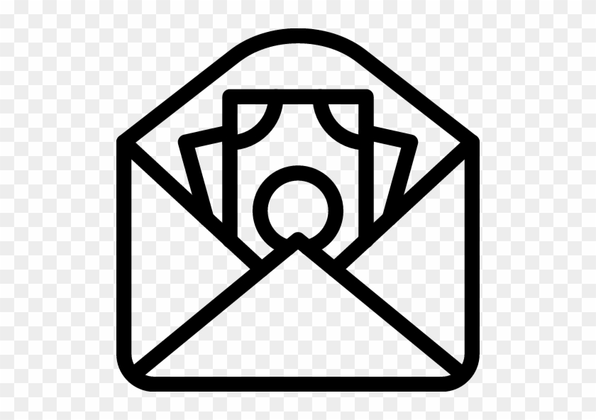 Mail Money Icon - Open Message Icon Png #1179409