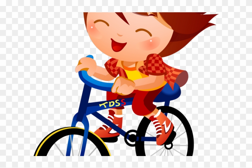 Cycling Clipart Transparent - Enfant Vélo Clipart #1179438