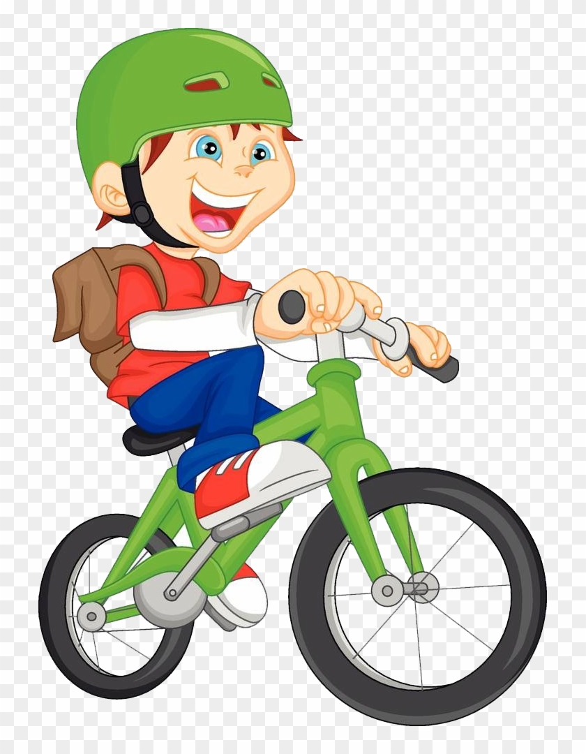 Bicycle Cartoon Stock Photography Clip Art - Boy Riding Bike Clipart - Free  Transparent PNG Clipart Images Download