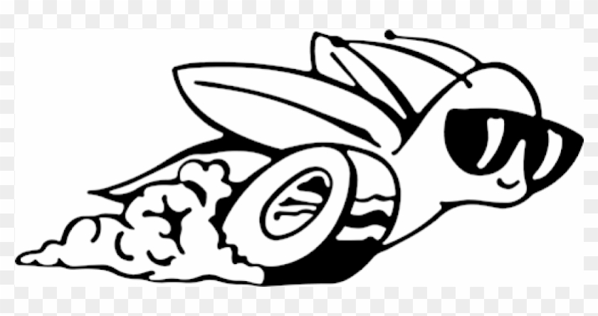 Hot Rod Bee Decal Sticker - Hot Rod Bee #1179483