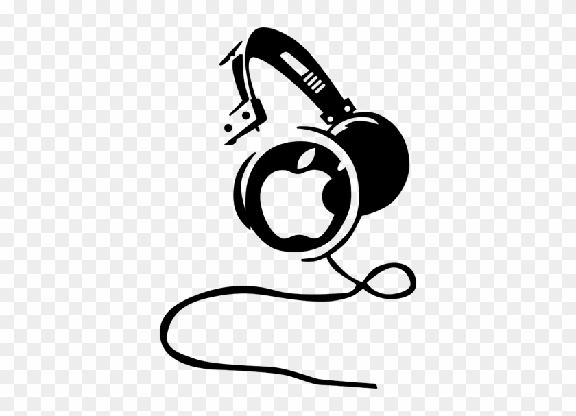 Headphones Macbook Sticker - Macbook Decal Headphones #1179525