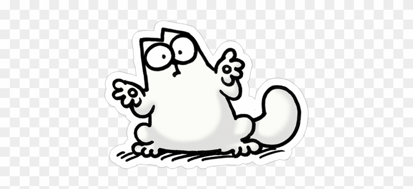 Sticker 22 From Collection «simon's Cat» - Sticker Simon's Cat Pack - Free  Transparent PNG Clipart Images Download