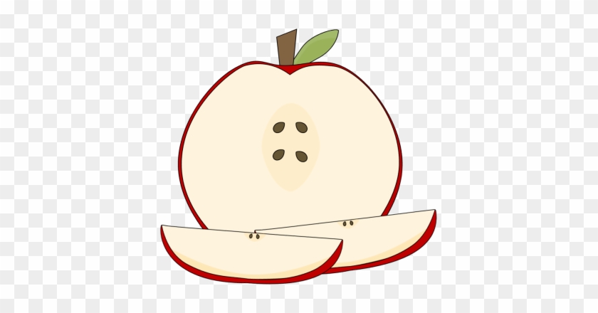 Clipart Apple Slices Sliced Apple And Wedges Clip Art - Clip Art Apple Slices #1179726
