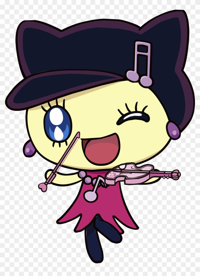 Melodytchi Playing The Violin Png - Tamagotchi Anime Characters #1180005