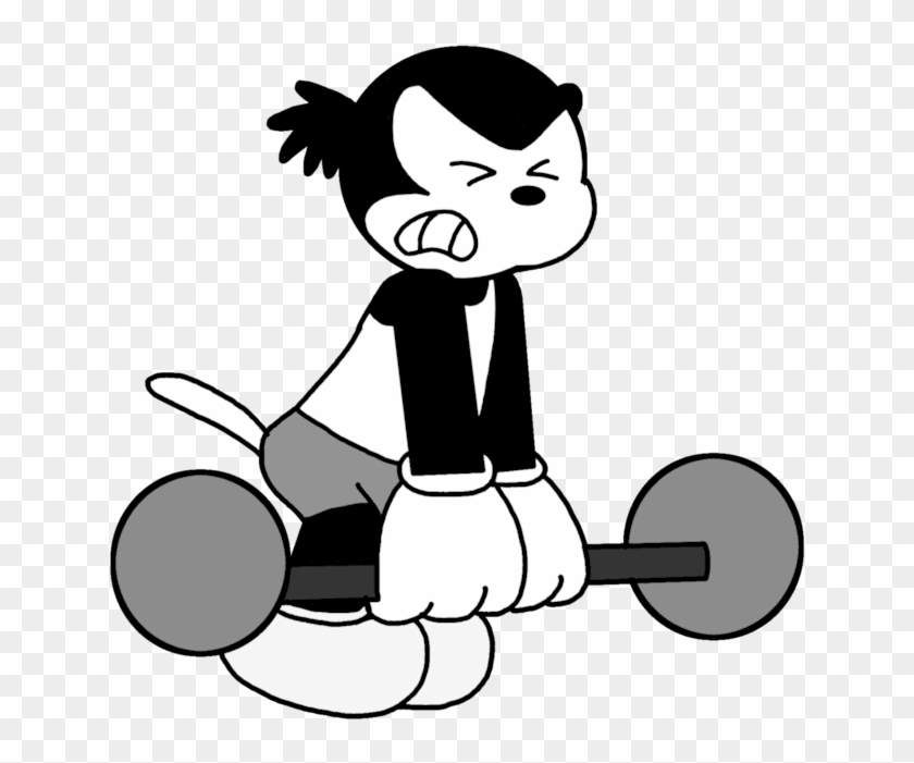 Pooch Trying Weightlifting By Marcospower1996 - Cartoon #1180143