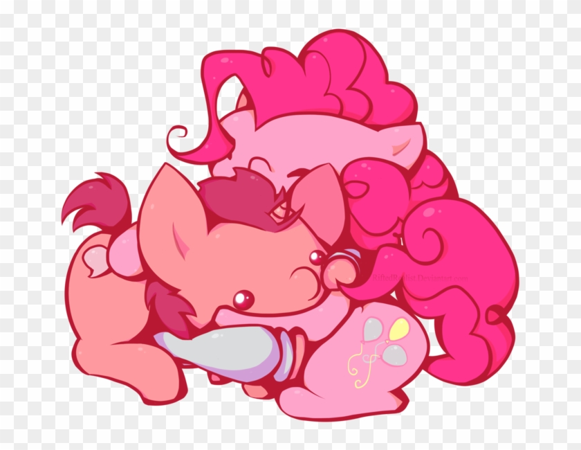 Pinkie Pie Rainbow Dash Chibi Pinkie Apple Pie Fan - Pinkie Pie Loves You #1180193