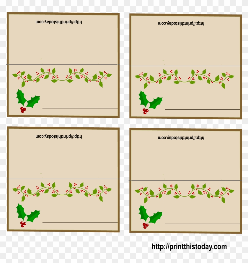 Free Printable Christmas Place Cards Within Table Name Place Card Free Transparent Png Clipart Images Download