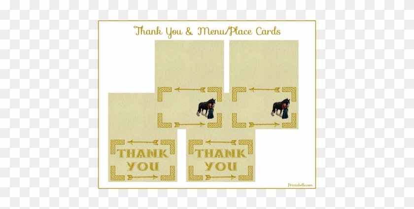 Free Printable “brave” Thank You & Menu/place Cards- - Poster #1180225
