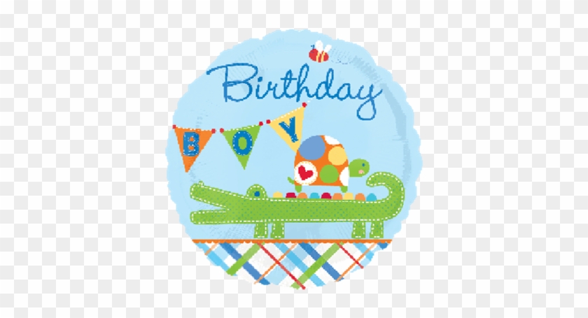 Happy Birthday Baby Boy Alligator - Amscan International Polka Dot Birthday #1180277