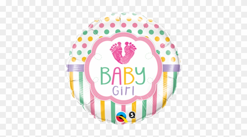 Baby Girl Feet - Qualatex Baby Girl Baby Lo Feet Foil Balloon #1180287