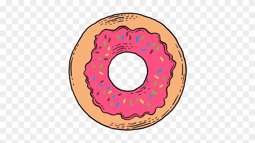 Drawn Doughnut Animated - Animated Donut Transparent #1180291