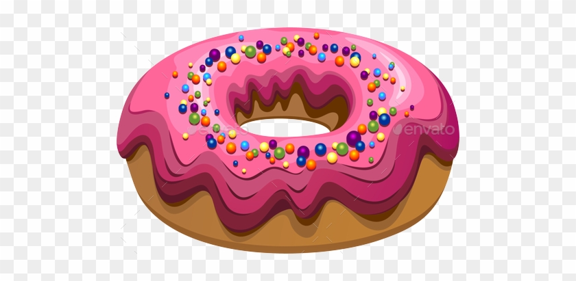 Pink Doughnut Png - Donuts Party Time Pillow Case #1180299