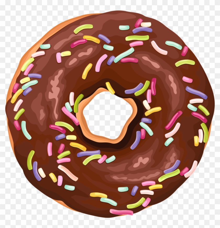 Brown Sprinkled Doughnut By Psychopsyche Brown Sprinkled - Popsocket Donut #1180317