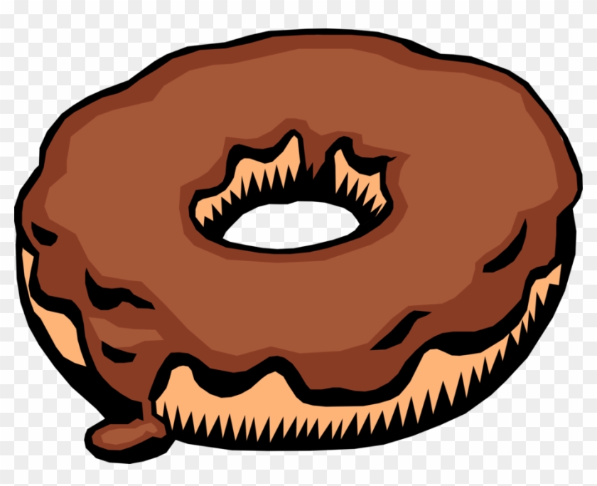 Vector Illustration Of Sweetened Fried Dough Donut - ממתקים אנימציות #1180352