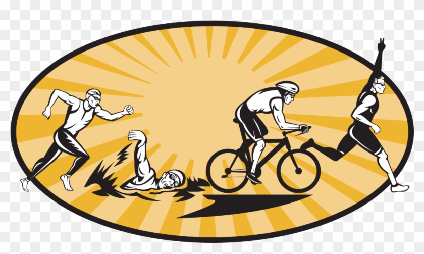 Get In Touch For More Details Of All Triathlons, Duathlons, - Cartoon Olympic Triathlon #1180388