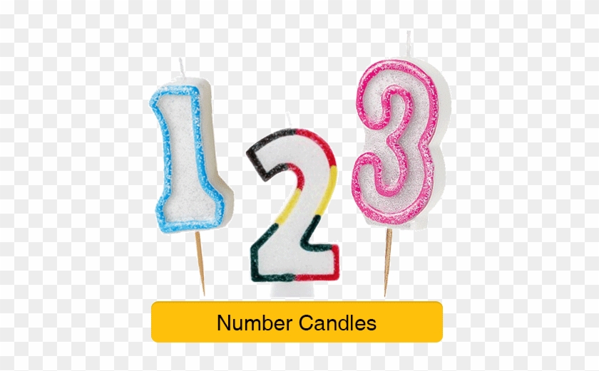 Cake Candles & Decorations - Birthday Candles Numbers Png #1180394