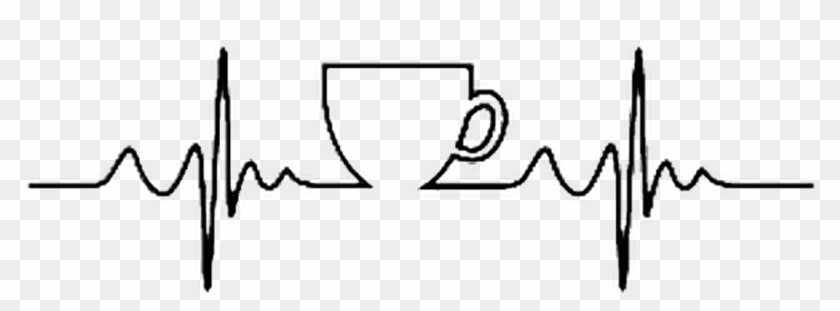 Coffee Cup Cafe Tea Caffeine - Heartbeat Decal #1180395