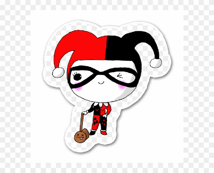 I Love Harleyquinn She Is One Of My Fave Comic Book - Classic Harley Quinn Kawaii #1180440