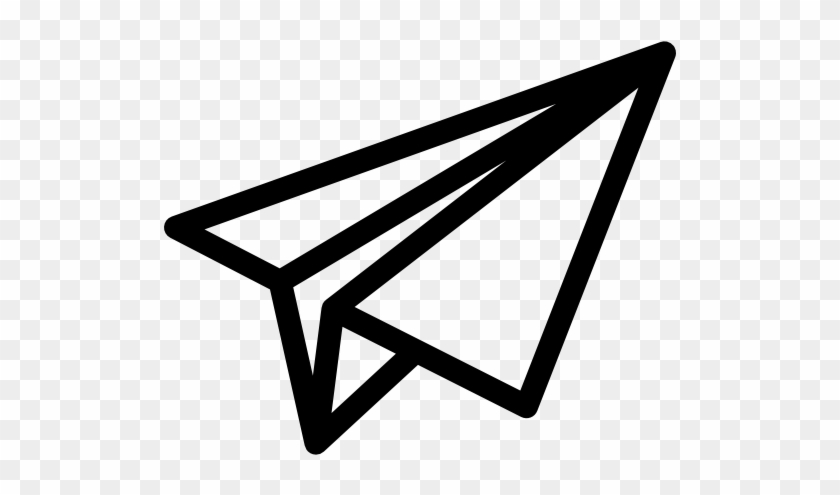 Inclined Paper Plane Free Icon - Paper Plane Telegram Logo #1180460