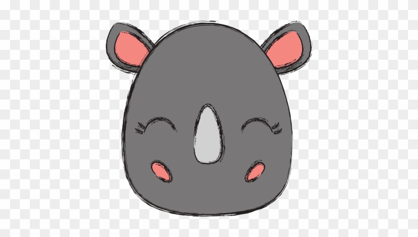 Rhino Clipart Kawaii - Clip Art #1180470