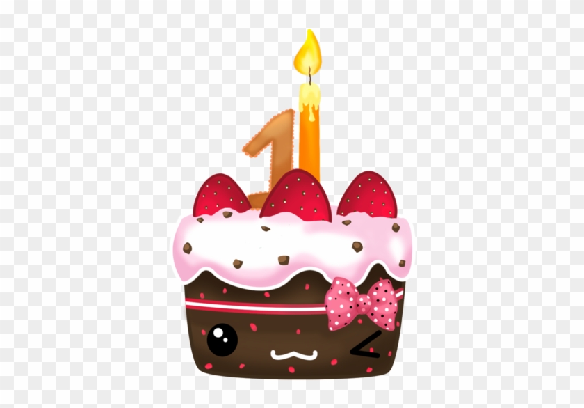 Kawaii Bday Cake By Bunnyandi - Kawaii Birthday Cake Png #1180482