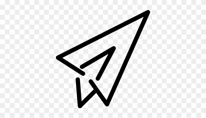 Paper Aeroplane Shape Vector - Airplane #1180498