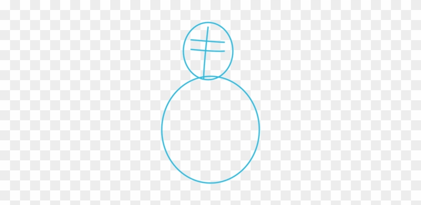 Draw Three Lines On The Oval To Mark The Proportions - Circle #1180548