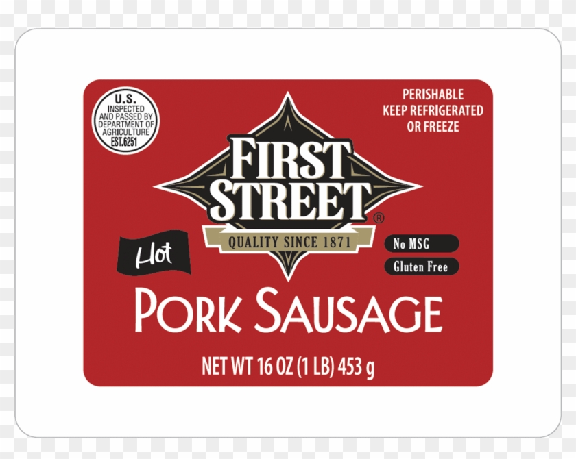 First Street Hot Pork Sausage - First Street Corn Dogs, Honey Flavored Batter - 30 #1180617