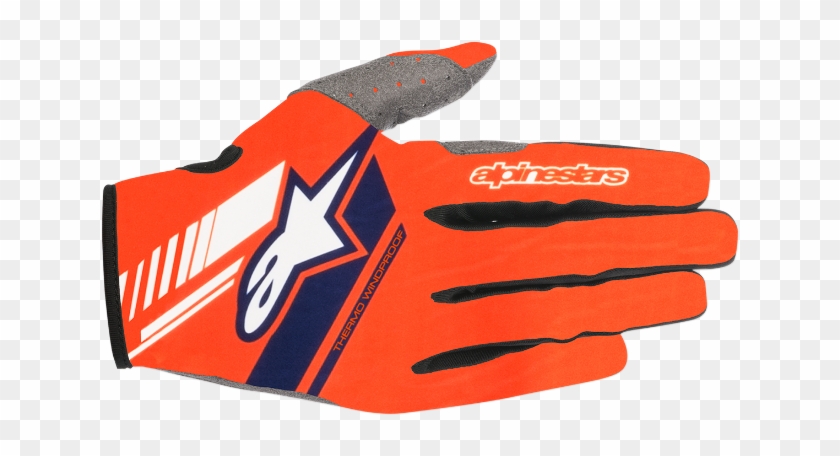 Mens Alpinestars Orange Blue Neo Textile Motorcycle - Alpinestars Neo Gloves Male - Neon-orange/dark Blue #1180636