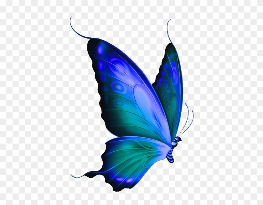Monarch Butterfly Morpho Menelaus Blue Clip Art - Blue And Green Butterfly #1180644