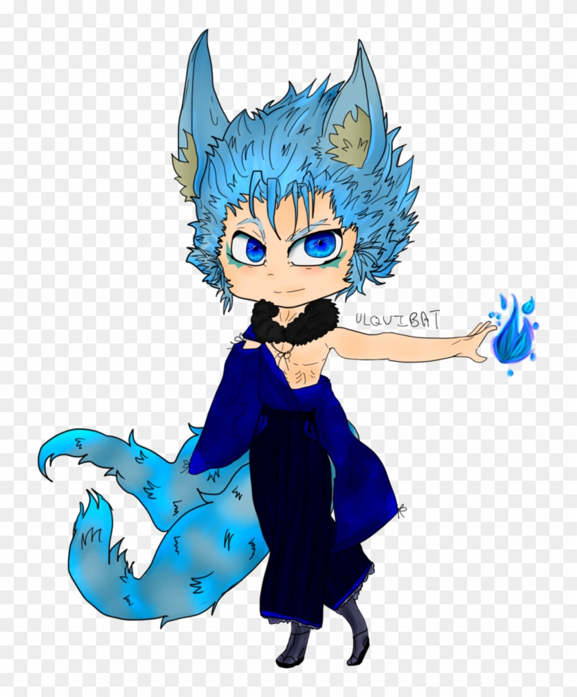 Grimmjow Demon Cat Chibi By Clear44 - Cartoon #1180843