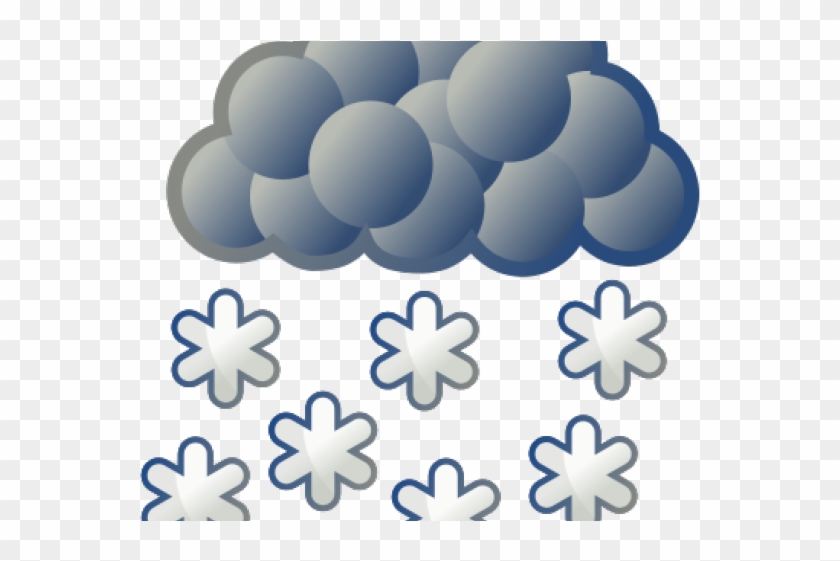 Snow Clouds Cliparts - Snow Weather Icon #1180923