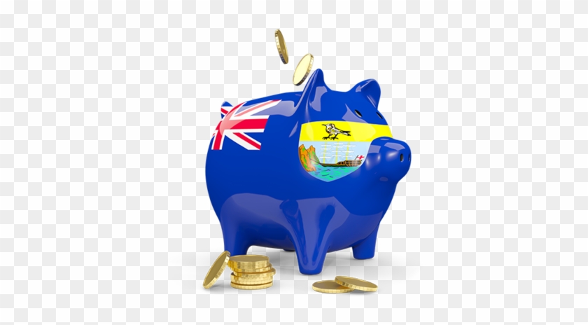 Illustration Of Flag Of Saint Helena - Piggy Bank #1180973
