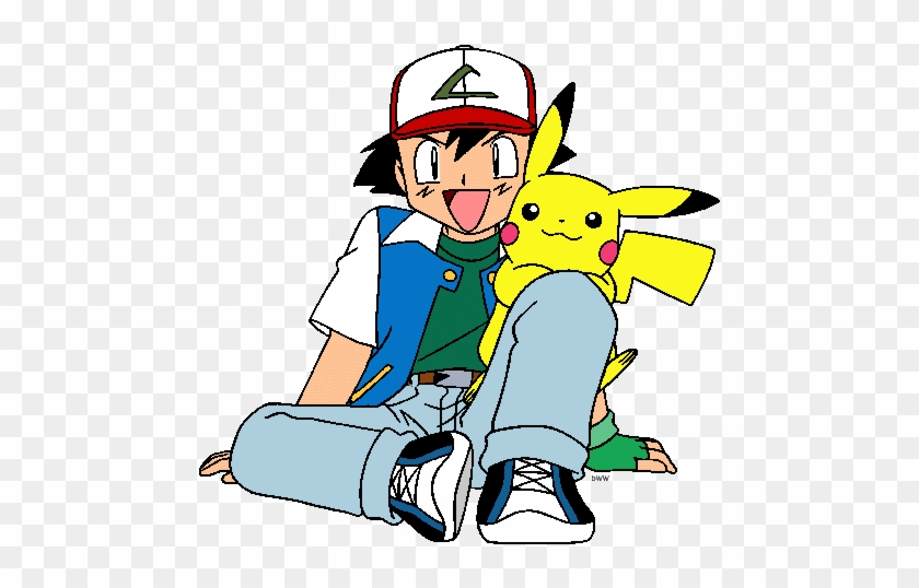 Pokemon Clipart Pikachu And Ash Clipartfest - Ash And Pikachu Clip Art #1181000