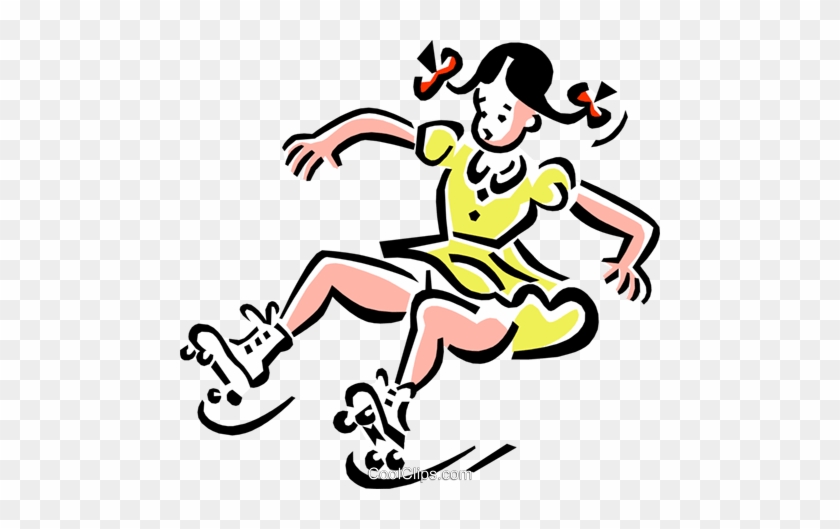 Roller Skating Girl Clip Art - Can T Roller Skate #1181012