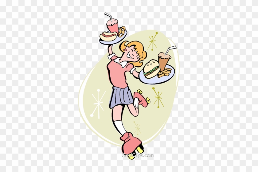 Waitress Clipart Roller Skate - Art #1181018