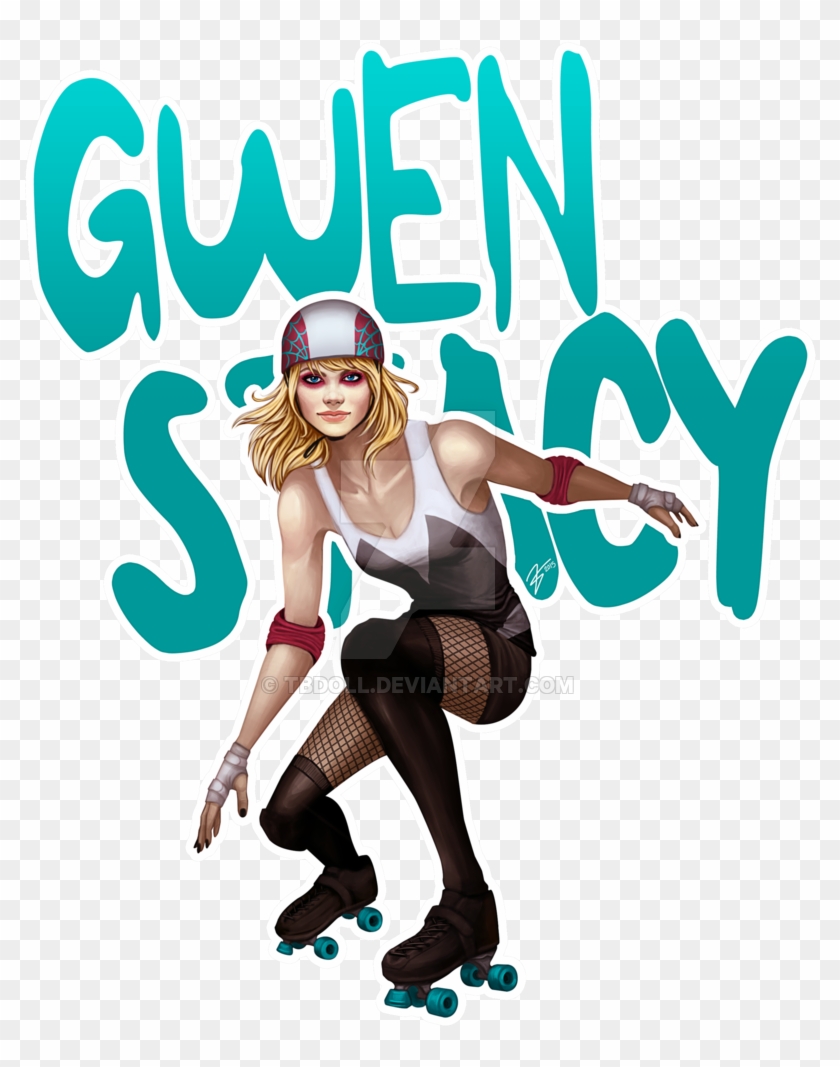 Derby Gwen By Terasart - Gwen Stacy And Peter Parker Fanart #1181026