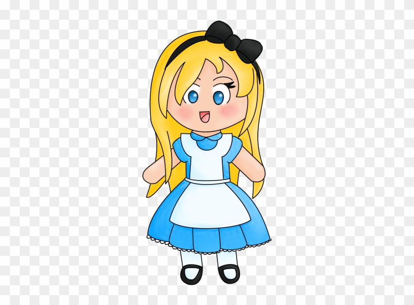 Alice In Wonderland Chibi By Carissaraptor - Cartoon #1181117
