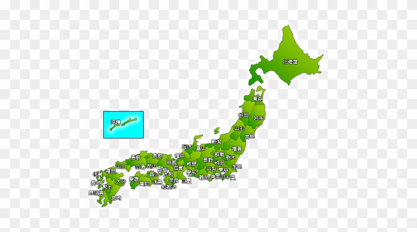 日本地図のイラスト - Japan Map #1181193