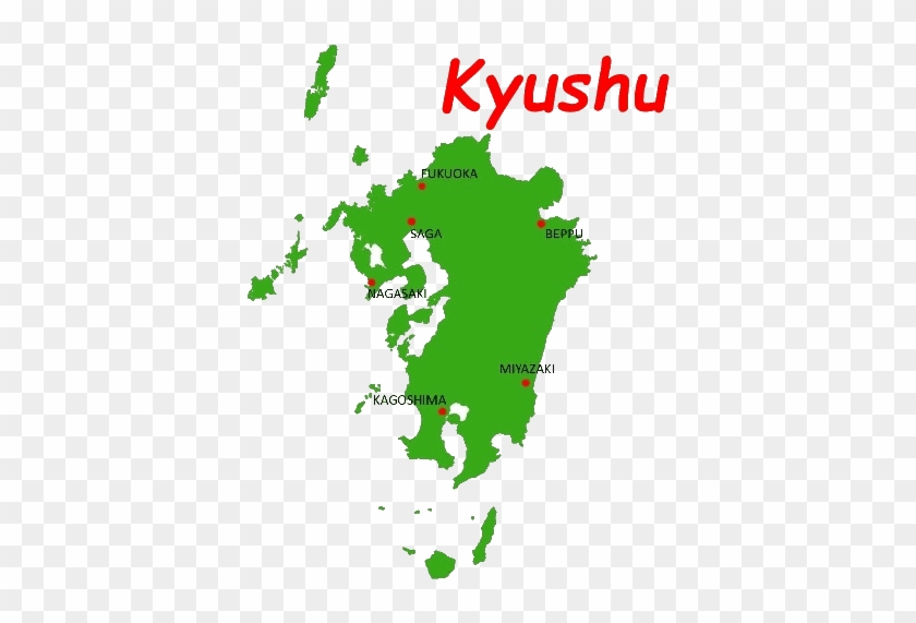 Kyushu Map Icon - 九州 地図 #1181238