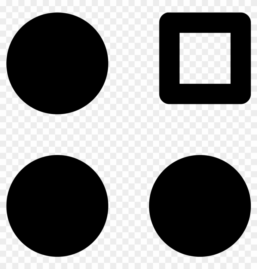 These Are Four Circles And A Square, Aligned In A Four - User Interface #1181283