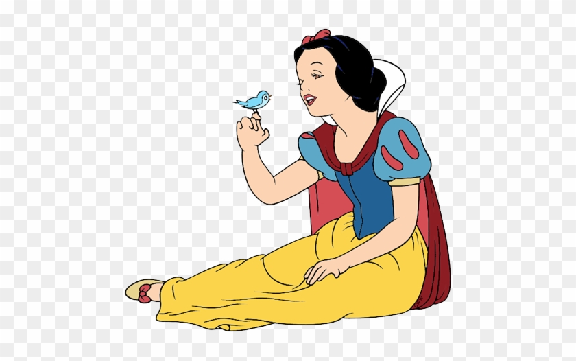 Snow White And The Seven Dwarfs Clipart Bird - Snow White With Bird #1181301