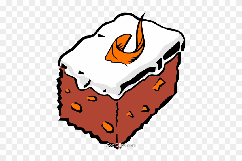 Chocolate Cake Clipart Square Piece Cake - Carrot Cake Clipart #1181300