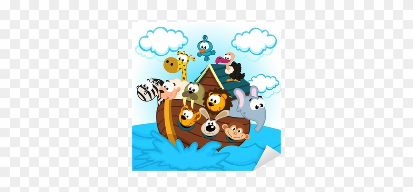 Noah's Ark With Animals - Noahs Ark Cartoon #1181362