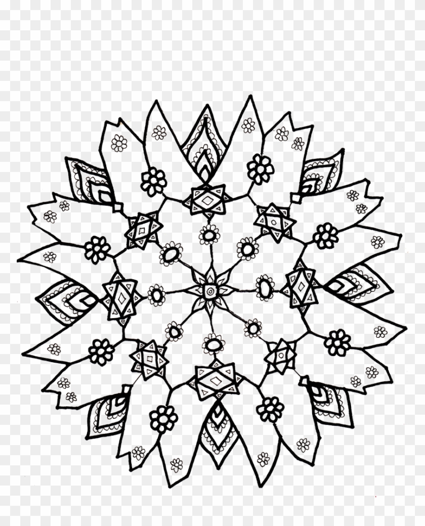 Winter Snowflake Coloring Page, Type Snowflake - Color Pagessnowflake #1181454