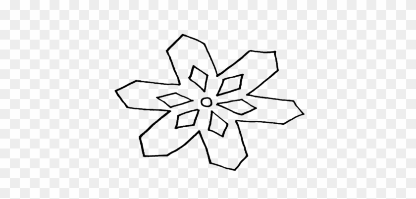 Coloring Trend Thumbnail Size Frozen Coloring Pages - Simple Drawing Of Snowflakes #1181463
