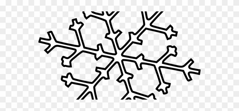 Popular Snowflake Template For Kids Crammed Snow Flake - Black And White Outline Snowflakes #1181464