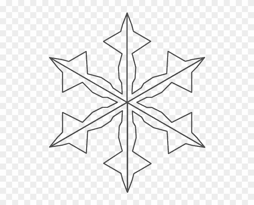 Charming Christmas Snowflakes Coloring Page - Line Art #1181479