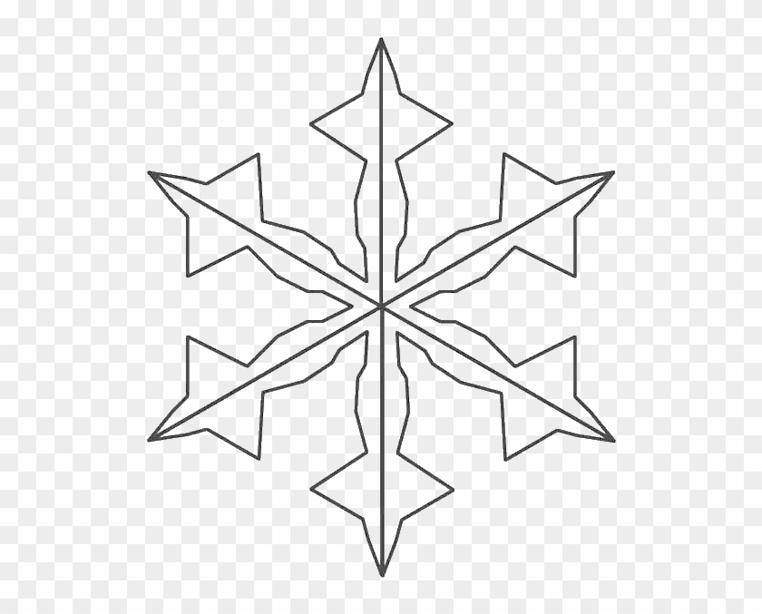 Charming Christmas Snowflakes Coloring Page - Line Art #1181479