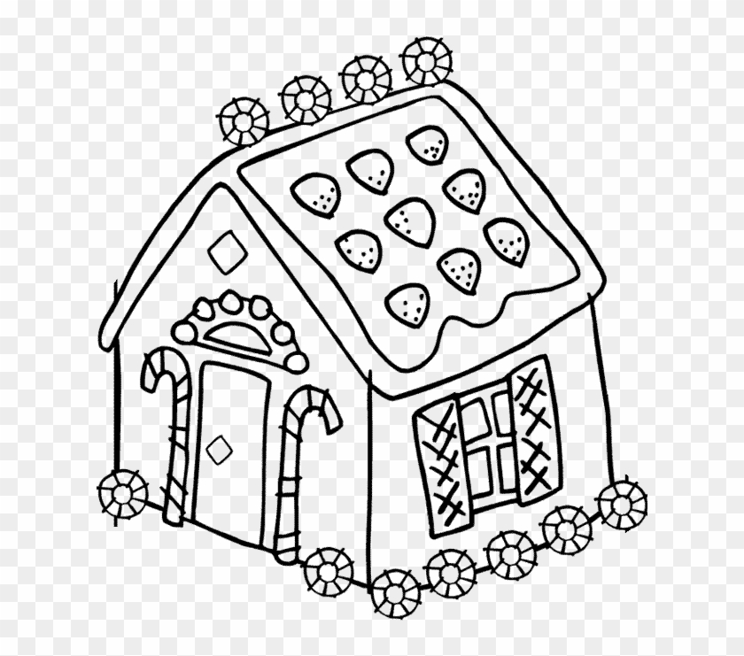 Gingerbread House Coloring Pages For Kids Printable - Gingerbread House Coloring Pages #1181480